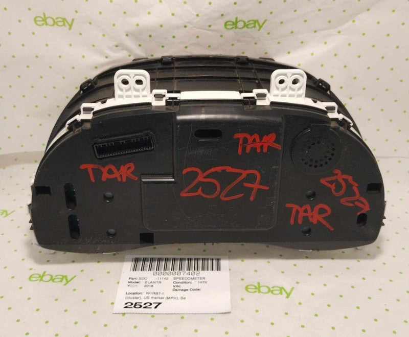 17 18 HYUNDAI ELANTRA Speedometer