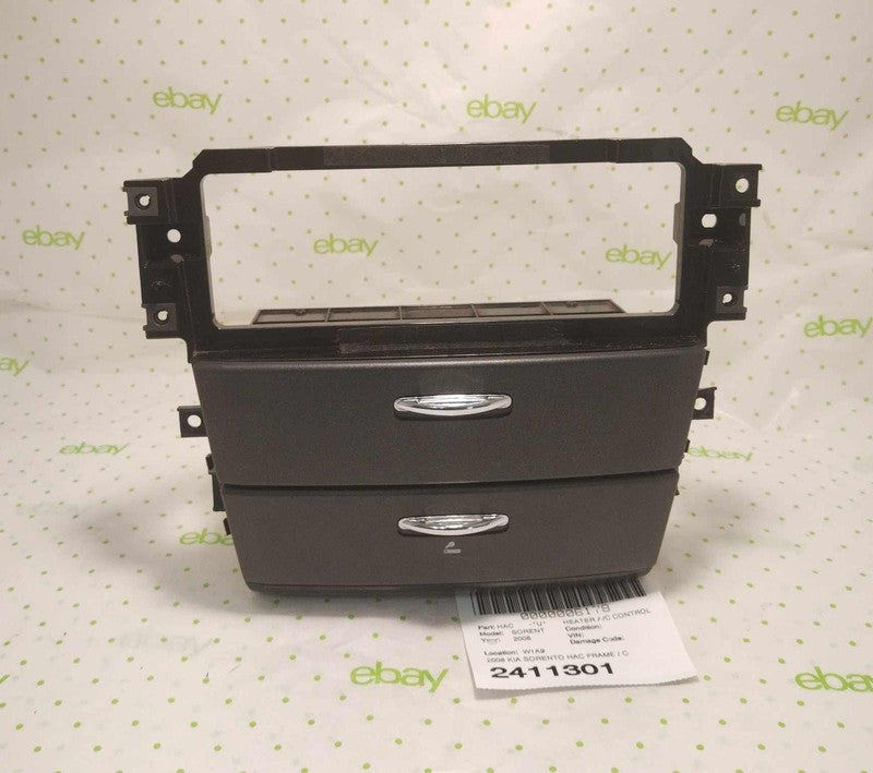 08 KIA SORENTO HEATHER A/C FRAME / CENTER DASH STORAGE CUBBY ASH TRAY