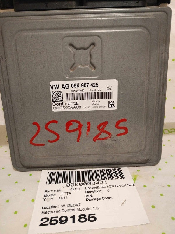 14 JETTA EXCEPT GLI Engine/motor Brain Box