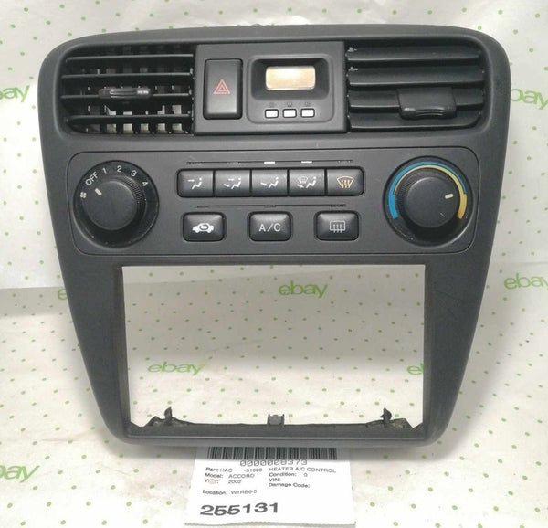 2001-2002 Honda Accord Ac Heater Climate Temperature Control Digital R