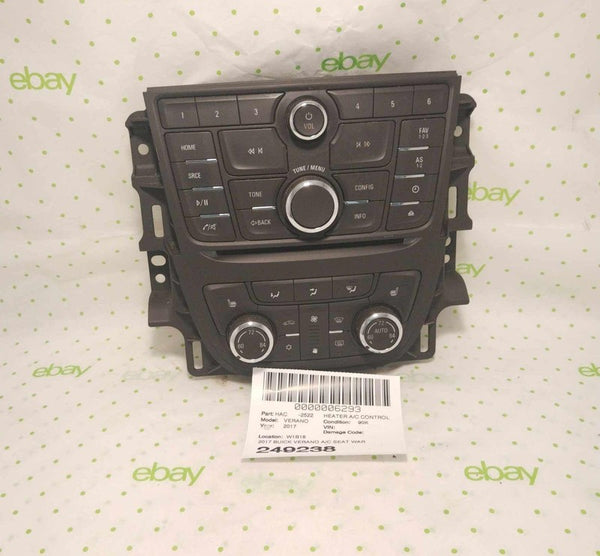 12 13 14 15 16 17 BUICK VERANO Heater A/c Control