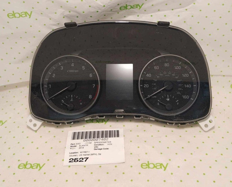 17 18 HYUNDAI ELANTRA Speedometer
