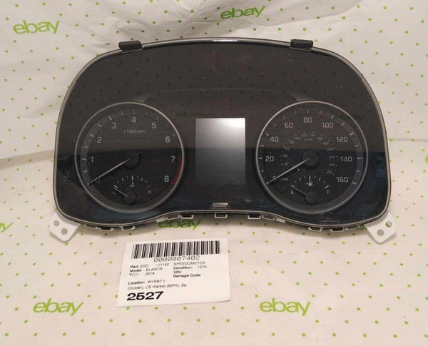 17 18 HYUNDAI ELANTRA Speedometer