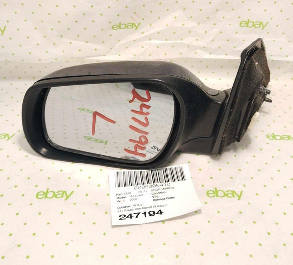 07 08 09 MAZDA 3 Door Mirror Left Blue