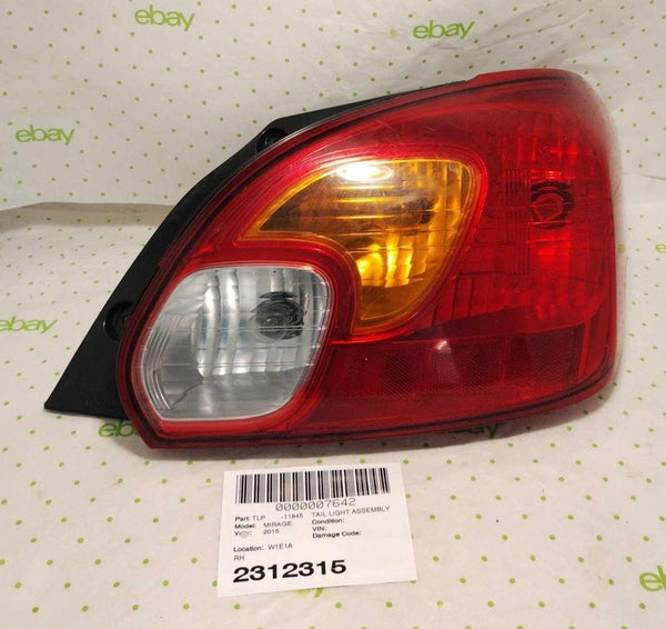 14 15 MITSUBISHI MIRAGE Tail Light Assembly Right