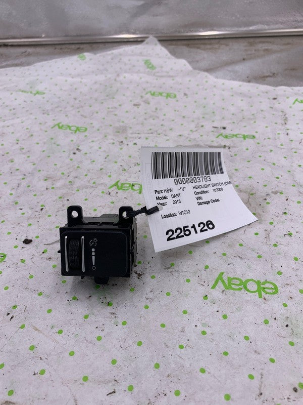 13 DODGE DART Headlight Switch (dash Mtd)