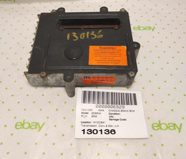 02 CHRYSLER SEBRING Chassis Brain Box TANSMISSION CONTROL MODULE