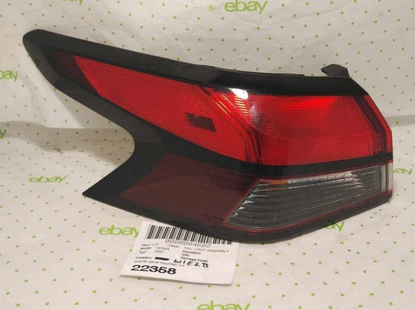 20 21 22 23 24 NISSAN VERSA Tail Light Assembly Left