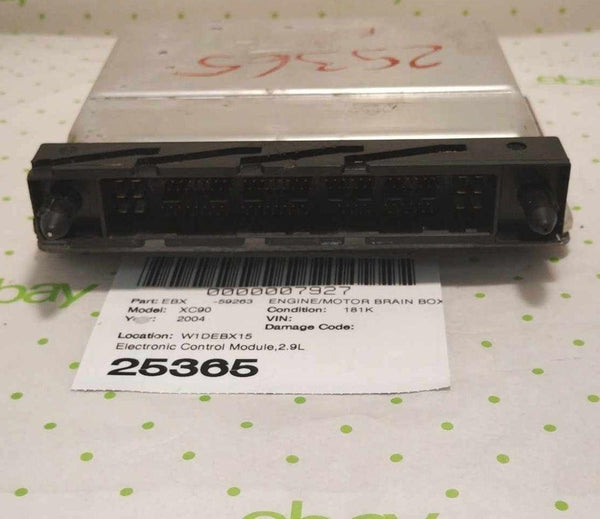 03 04 VOLVO XC90 Engine/motor Brain Box