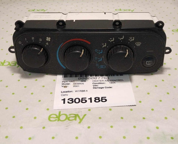 01 02 03 04 05 06 CHRYSLER SEBRING Heater A/c Control
