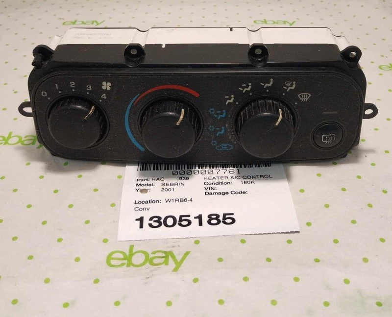 01 02 03 04 05 06 CHRYSLER SEBRING Heater A/c Control