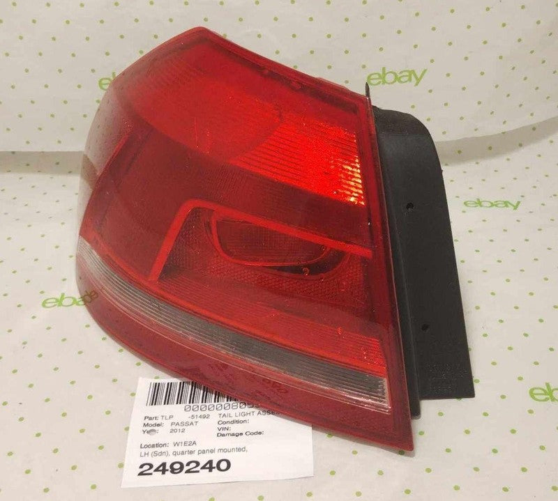 12 13 14 15 VW PASSAT Tail Light Assembly Left