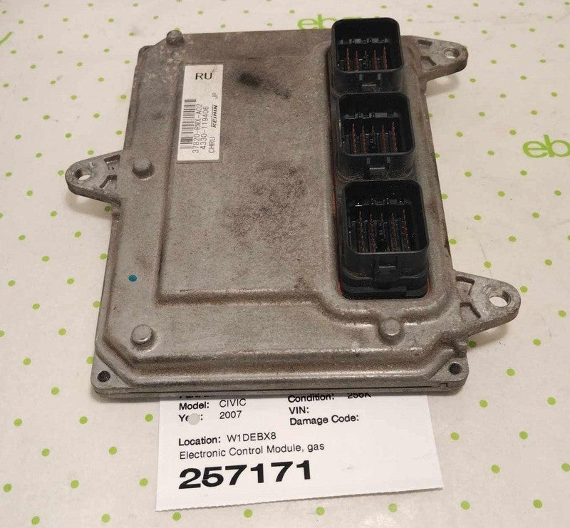 07 08 HONDA CIVIC Engine/motor Brain Box