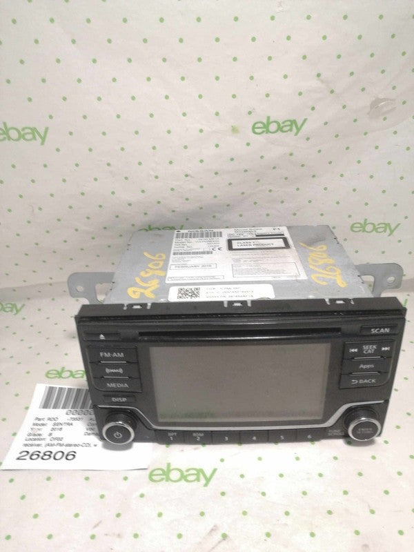 Audio & Visual Equip.(radio) NISSAN SENTRA 16