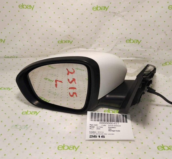 19 20 21 22 23 24 NISSAN ALTIMA Door Mirror Left WHITE
