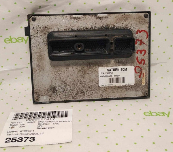 03 04 SATURN ION Engine/motor Brain Box