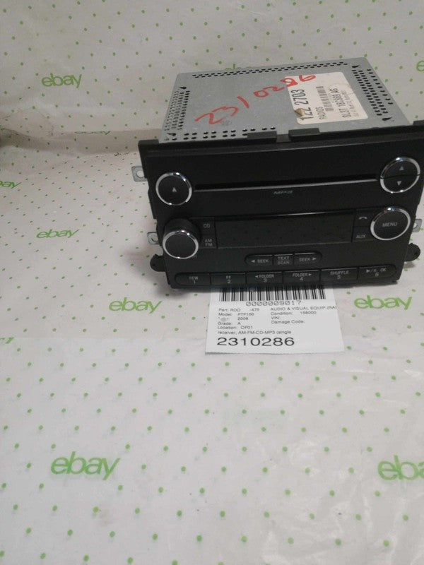 Audio & Visual Equip.(radio) FORD PICKUP F150 07 08