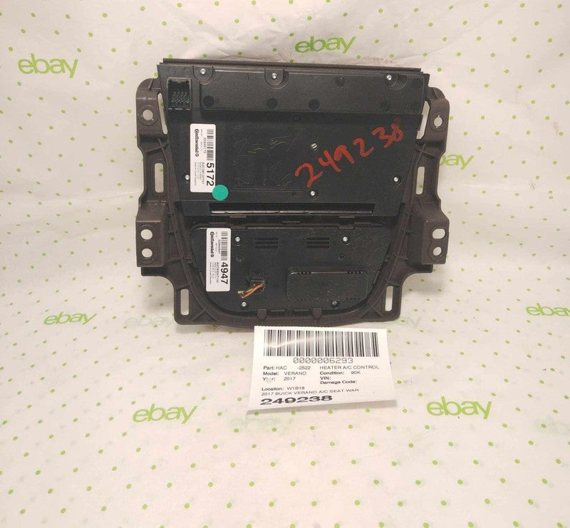 12 13 14 15 16 17 BUICK VERANO Heater A/c Control
