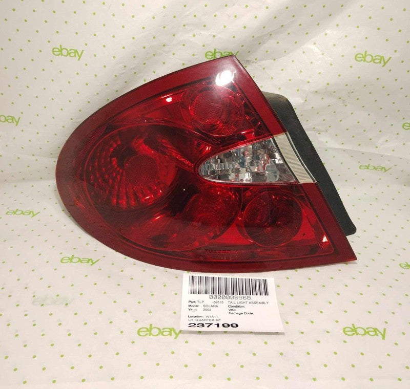 02 03 TOYOTA SOLARA Tail Light Assembly Left
