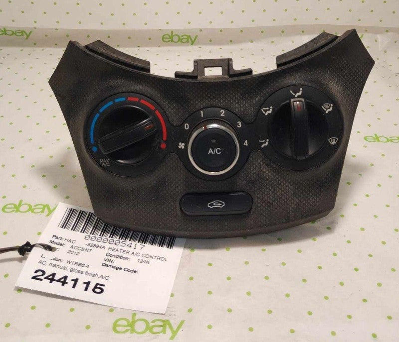 12 13 14 HYUNDAI ACCENT Heater A/c Control