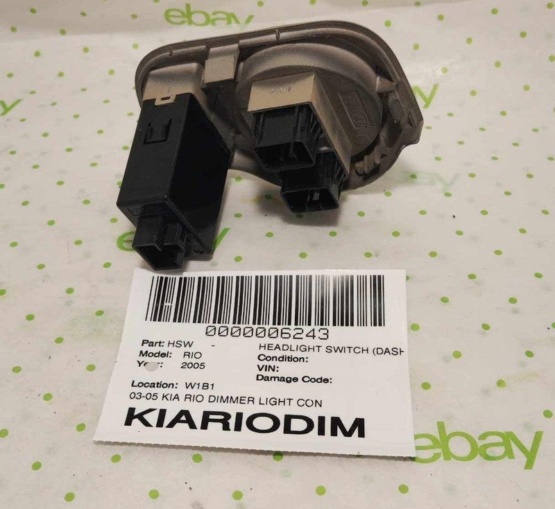 03-05 KIA RIODIMMER LIGHT CONTROL SWITCH