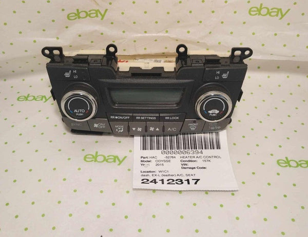 11 12 13 14 15 16 17 HONDA ODYSSEY Heater A/c Control
