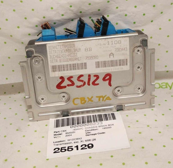 02 03 04 BMW 325I Transmission Brain Box exc. Xi; M56 (265S6 engine SL