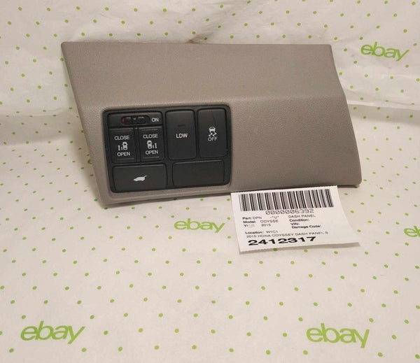 15 HONDA ODYSSEY DASH PANEL SLIDING DOOR TRACTION TRUNK SWITCH W/ BEZE