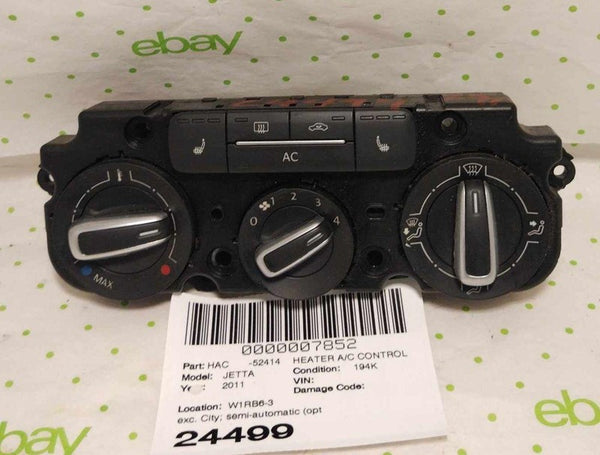 10 11 JETTA EXCEPT GLI Heater A/c Control