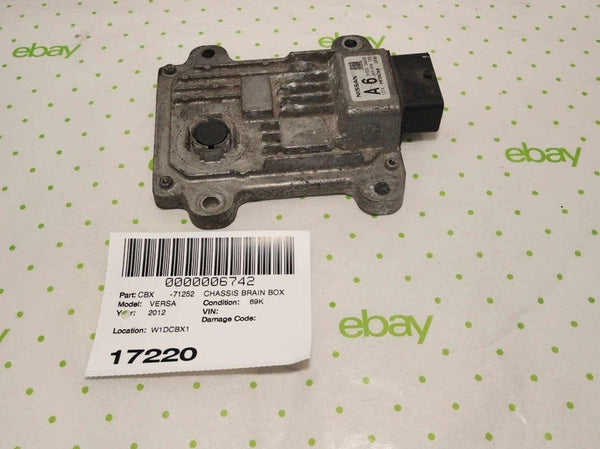12 NISSAN VERSA Chassis Brain Box