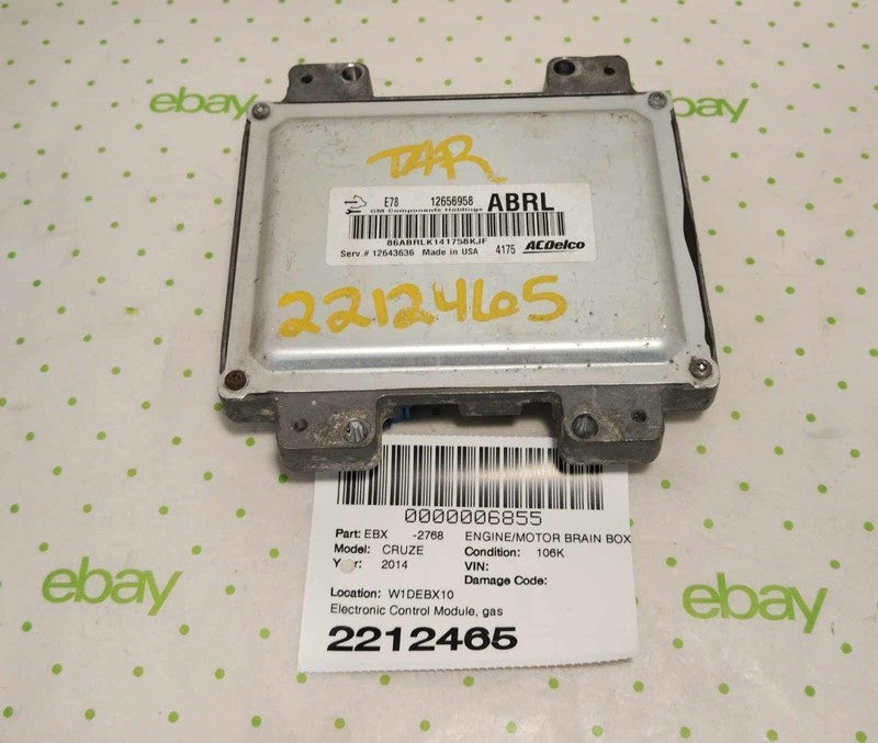12 13 14 15 16 CHEVY CRUZE Engine/motor Brain Box
