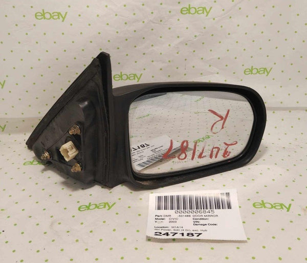 01 02 03 04 05 HONDA CIVIC Door Mirror Right BLACK
