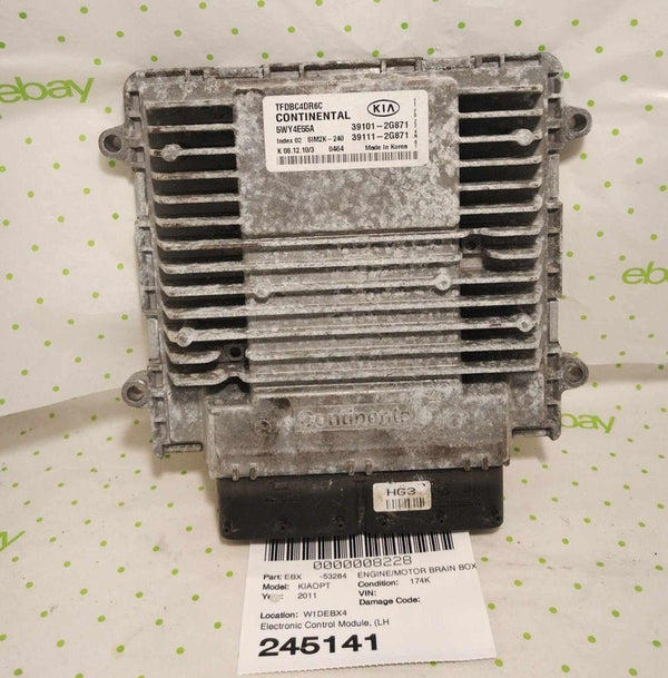11 12 13 KIA OPTIMA Engine Brain Box US mkt LX AT CA emission (PZEV)2.