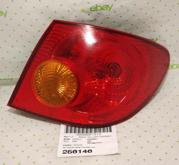 03 04 05 06 07 08 TOYOTA COROLLA Tail Light Assembly Right