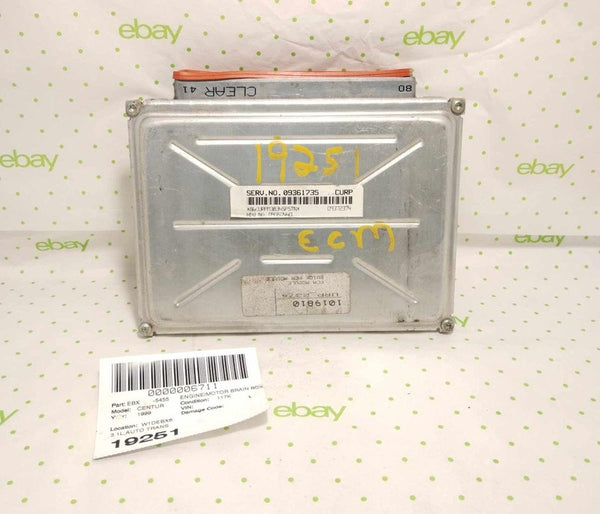 99 BUICK CENTURY Engine/motor Brain Box