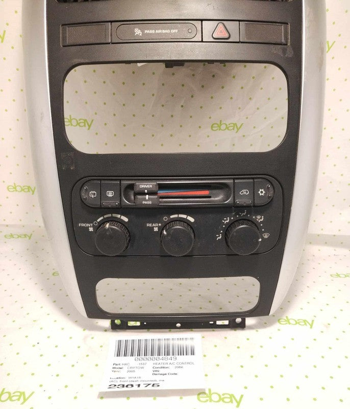 04 05 06 07 CHRYSLER TOWN CNTRY Heater A/c Control
