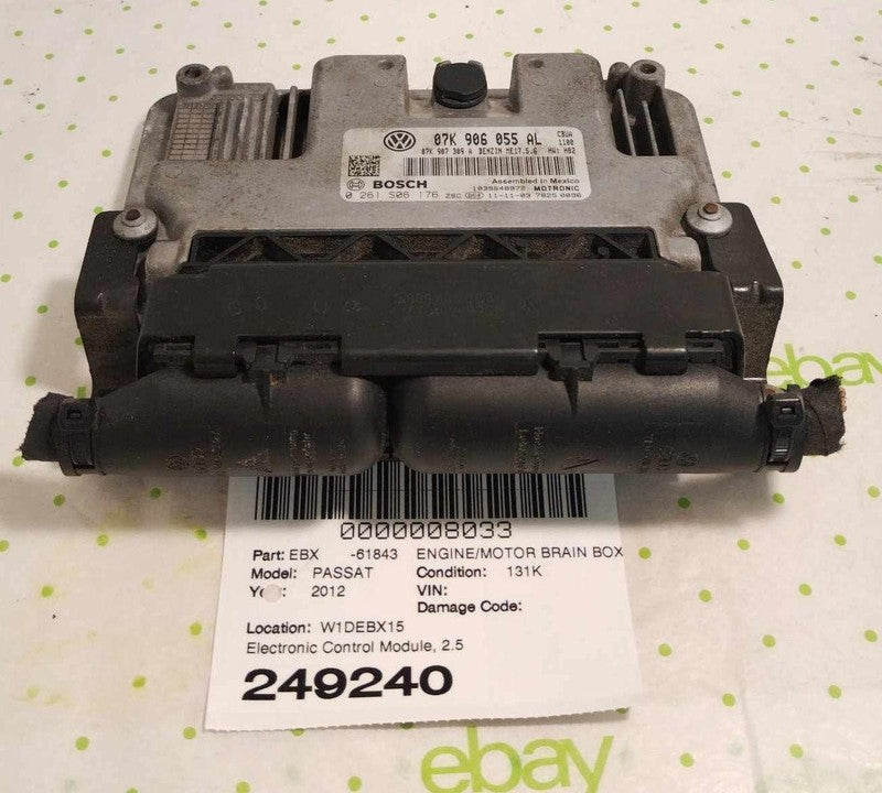 12 VW PASSAT Engine/motor Brain Box