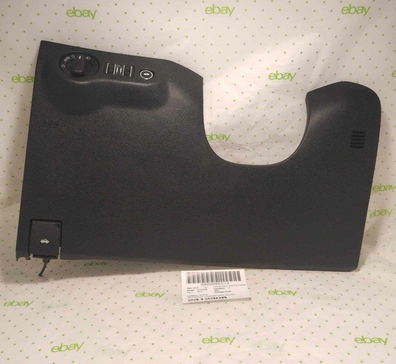 14 DODGE CHARGER PACK DRIVER KNEE BOLSTER HEADLIGHT SWITCH