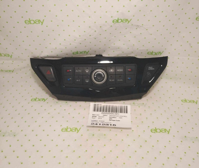 13 14 15 16 NISSAN PATHFINDER Heater A/c Control