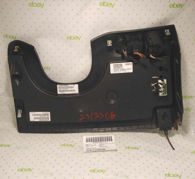 14 DODGE CHARGER PACK DRIVER KNEE BOLSTER HEADLIGHT SWITCH