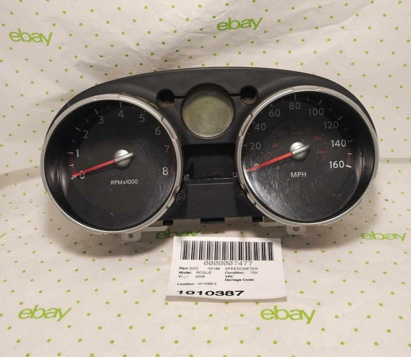 08 ROGUE EXCEPT SPORT Speedometer