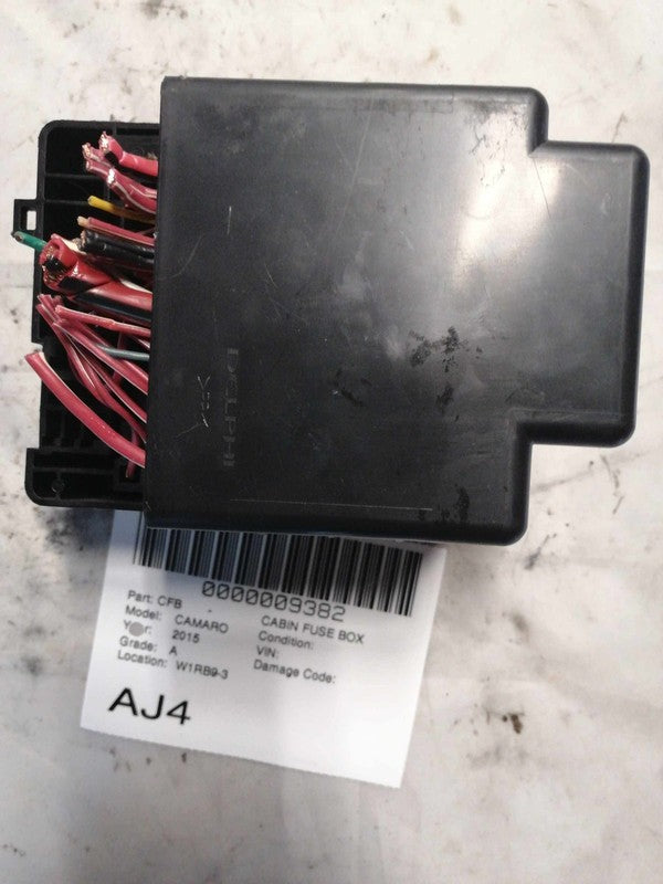 Cabin Fuse Box CHEVY CAMARO 15