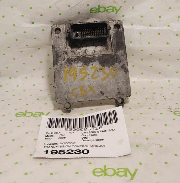 06 SATURN ION Chassis Brain Box TRANSMISSION CONTROL MODULE
