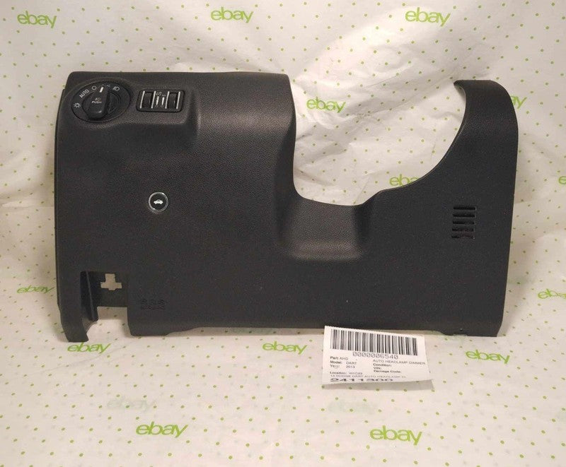 13 DODGE DART AUTO HEADLAMP DIMMER LOWER KNEE COVER PANEL TRIM / SWITC