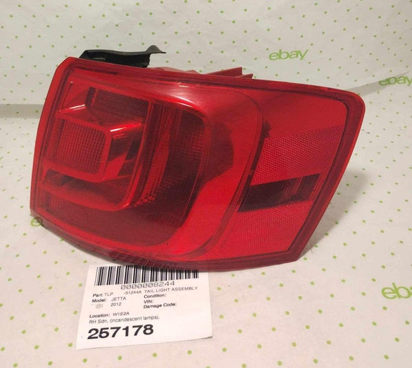 11 12 13 14 JETTA EXCEPT GLI Tail Light Assembly Right