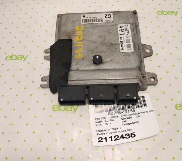 13 14 NISSAN ALTIMA Engine/motor Brain Box