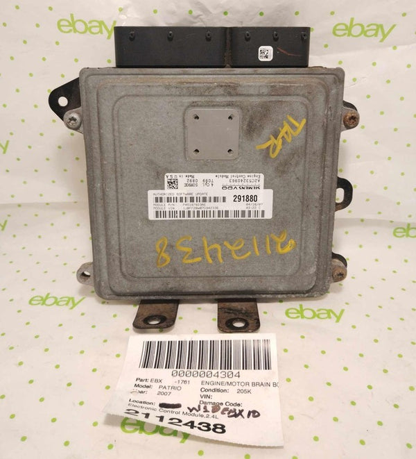 07 08 09 10 JEEP PATRIOT Engine/motor Brain Box