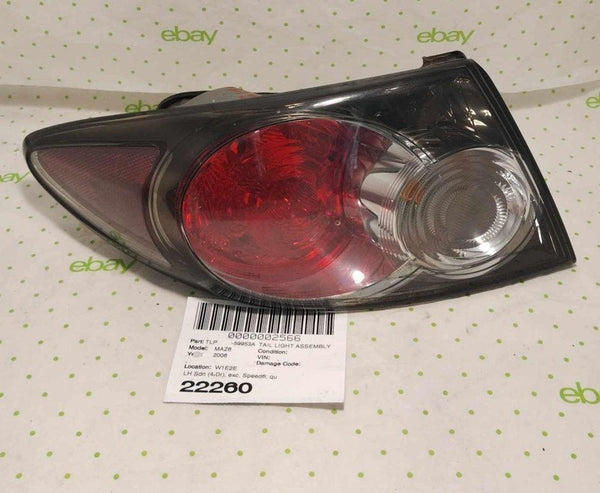 06 07 08 MAZDA 6 Tail Light Assembly Left