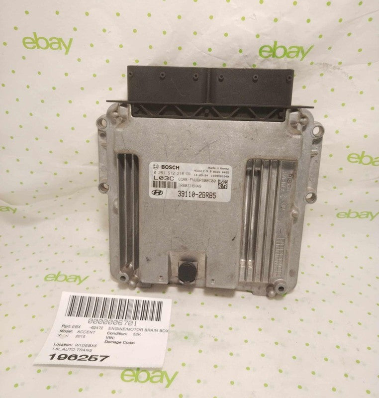 15 16 17 HYUNDAI ACCENT Engine/motor Brain Box