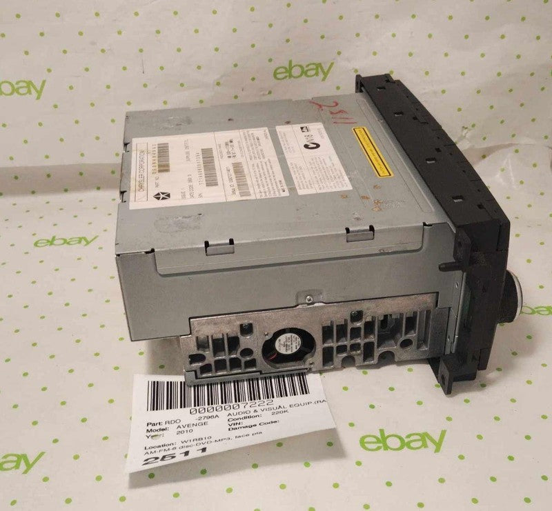 09 10 DODGE AVENGER Audio & Visual Equip.(radio)